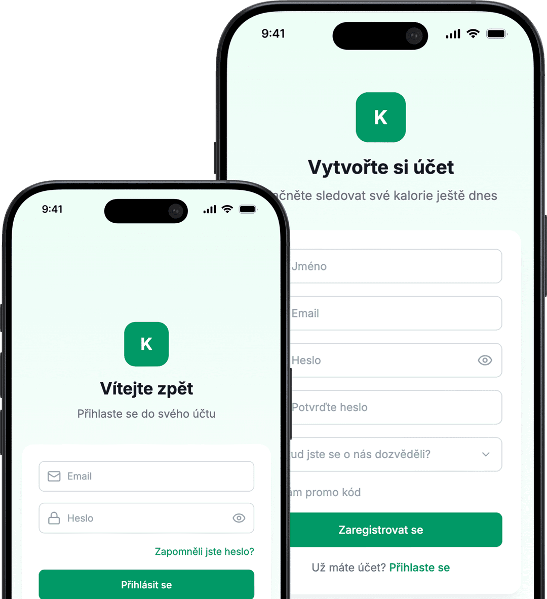 Registrace do Nutiqo